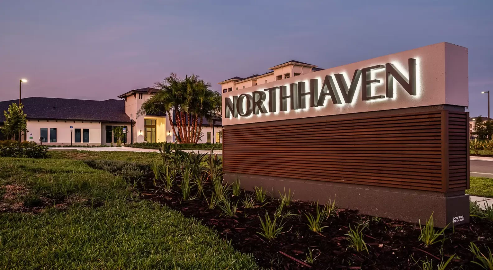 North Haven entrance sign